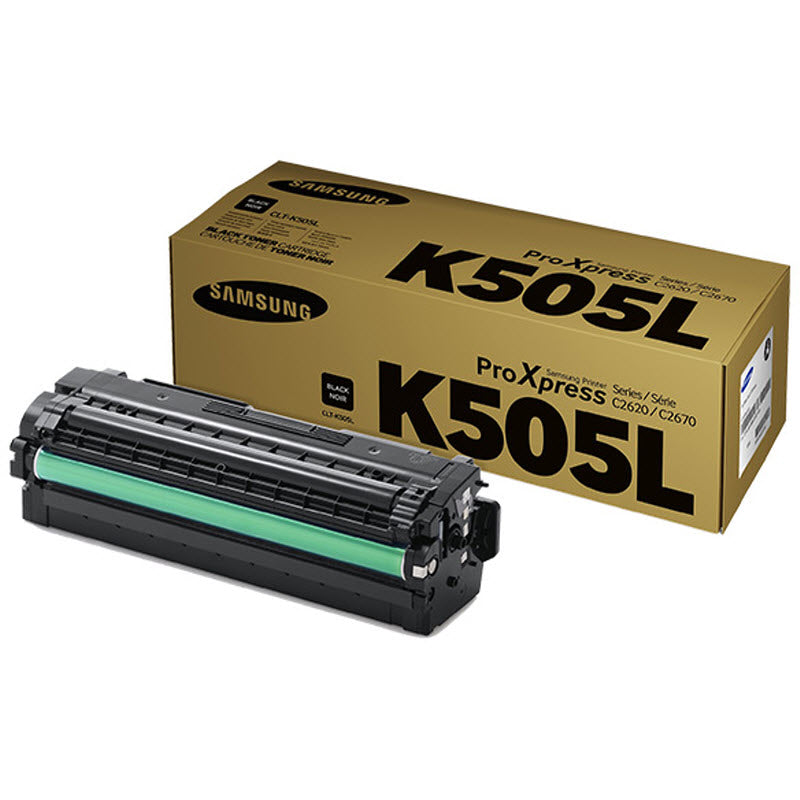 OEM Samsung CLT-K505L Black Toner Cartridge (6,000 Pages)