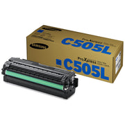 OEM Samsung CLT-C505L Cyan Toner Cartridge (3,500 Pages)