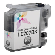Compatible Brother LC207BK Extra High Yield Black Ink Cartridge
