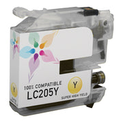 Compatible Brother LC205Y Yellow Ink Cartridge (1,200 Pages)