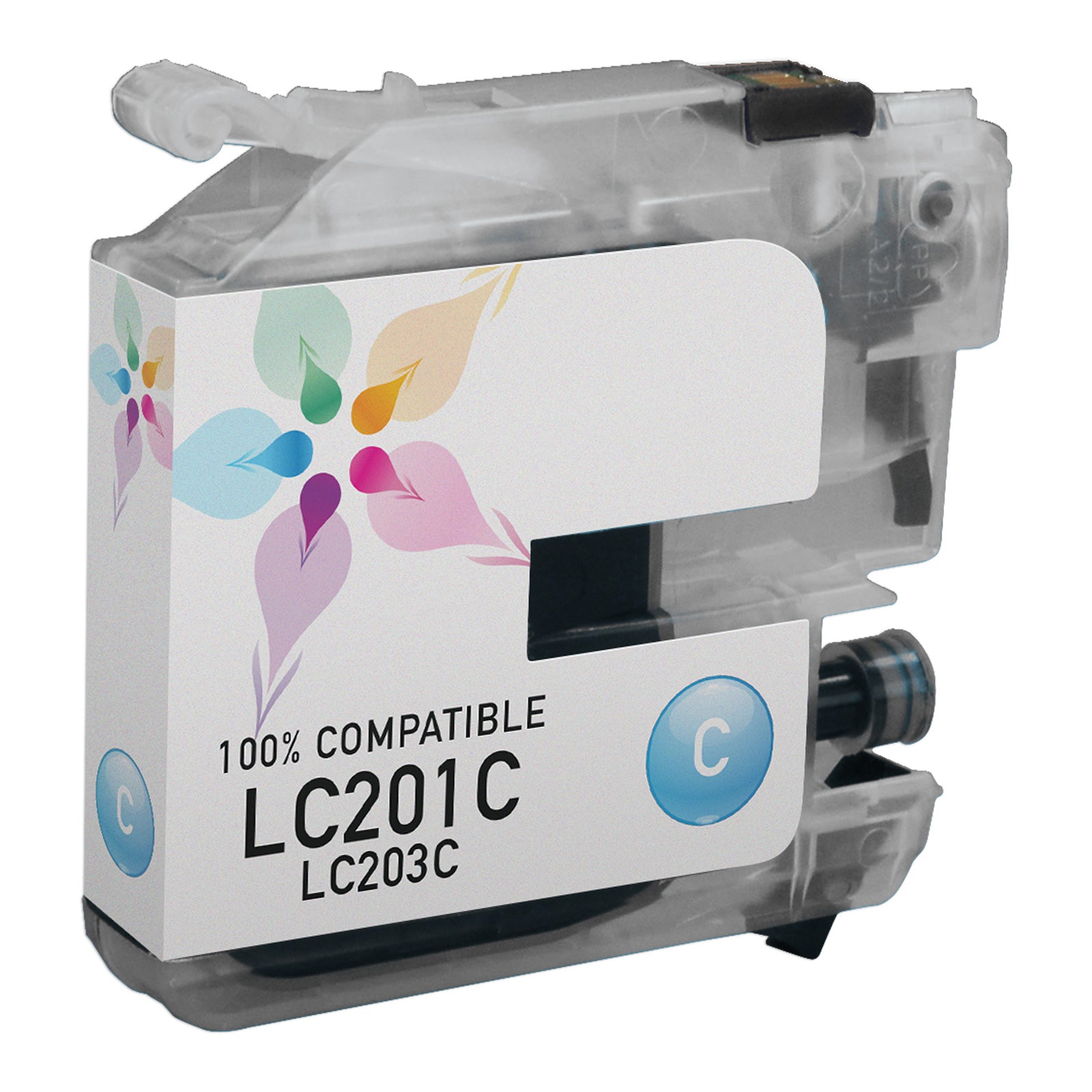 Compatible Brother LC201C Cyan Ink Cartridge (260 Pages)