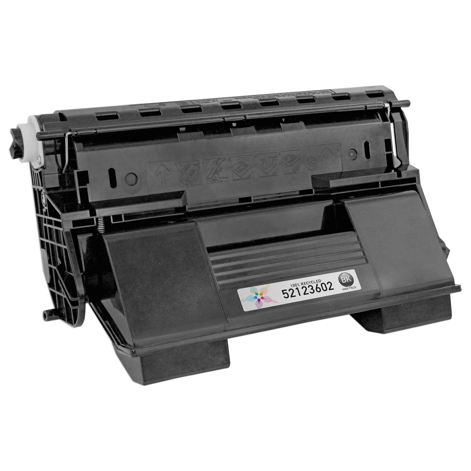 Remanufactured Okidata 52123602 Black Toner Cartridge (20,000 Pages)
