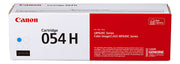 OEM Canon 054H High Yield Cyan Toner Cartridge (2,300 Pages)
