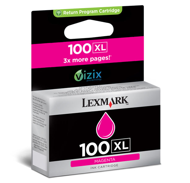 OEM Lexmark 14N1070 Magenta High Yield Ink Cartridge (600 Pages)