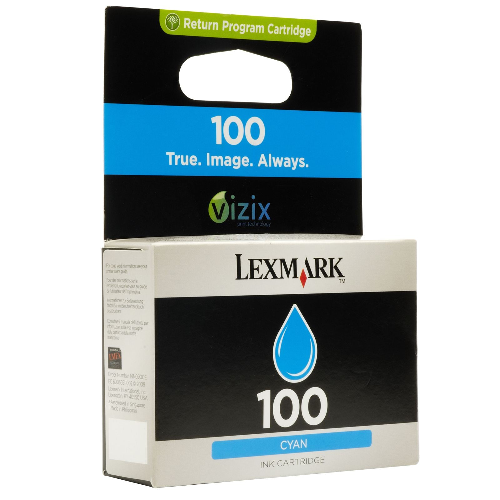 OEM Lexmark 14N0900 Cyan Ink Cartridge (200 Pages)