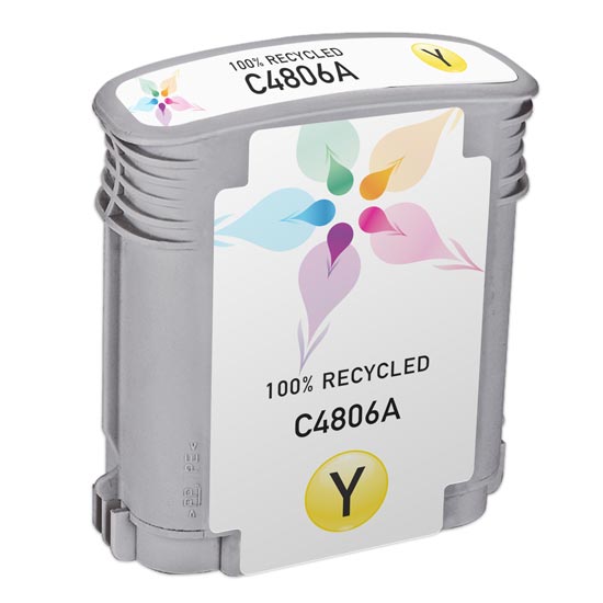 Remanufactured HP C4806A Yellow Ink Cartridge