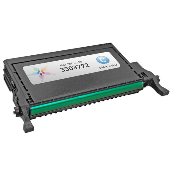 Remanufactured Dell 330-3792 High Yield Cyan Toner Cartridge (5,000 Pages)