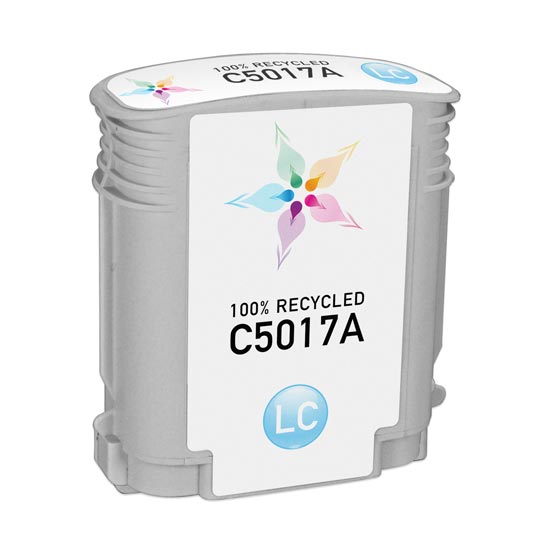 Remanufactured HP C5017A Light Cyan Ink Cartridge