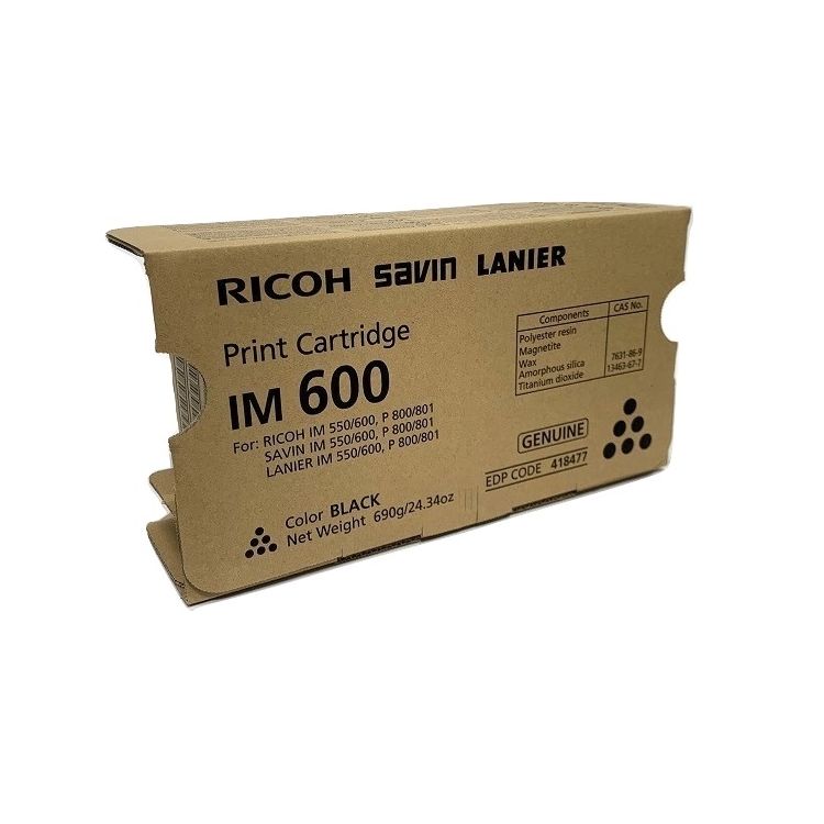 OEM Ricoh 418477 Black Toner Cartridge (25,500 Pages)