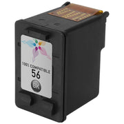 Remanufactured HP C6656AN Black Ink Cartridge (450 Pages)