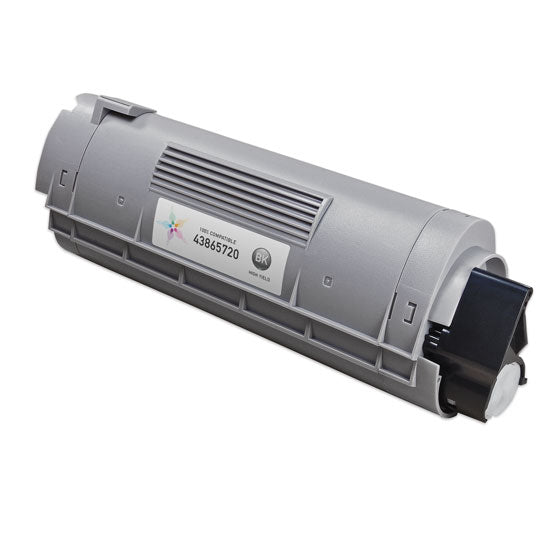Compatible Okidata 43865720 High Yield Black Laser Toner Cartridge (8,000 Pages)