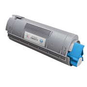 Compatible Okidata 43865719 High Yield Cyan Laser Toner Cartridge (6,000 Pages)