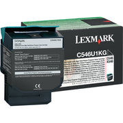 OEM Lexmark C546U1KG Black Laser Toner Cartridge (8,000 Pages)