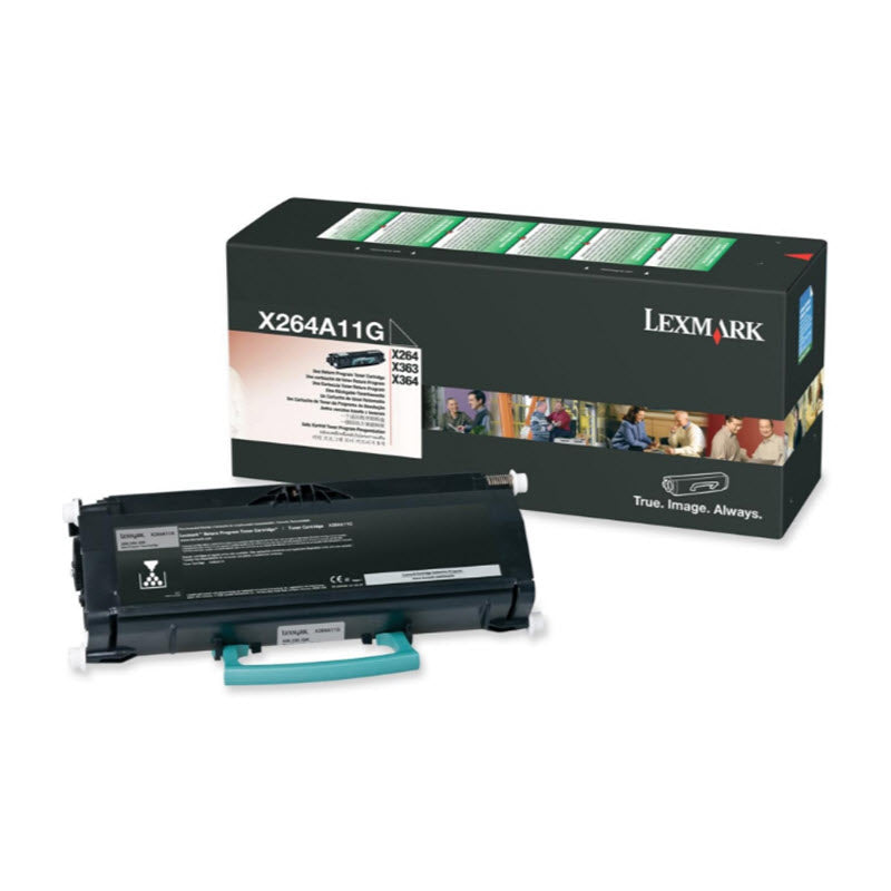 OEM Lexmark X264A11G Black Toner Cartridge (3,500 Pages)