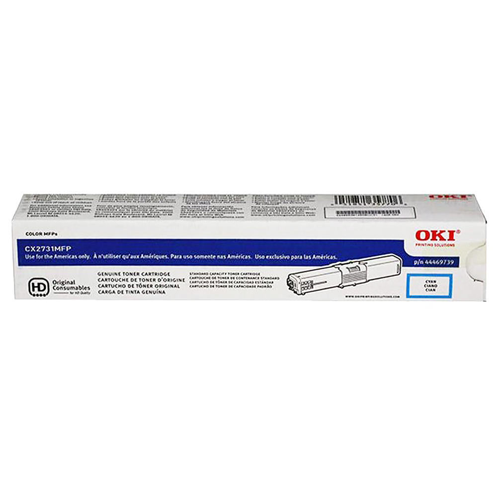 OEM Okidata 44469739 Cyan Toner Cartridge (5,000 Pages)