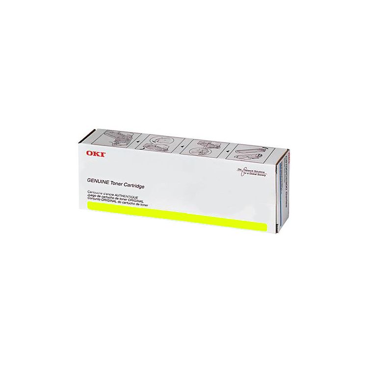 OEM Okidata 46490617 Yellow Toner Cartridge (5,300 Pages)