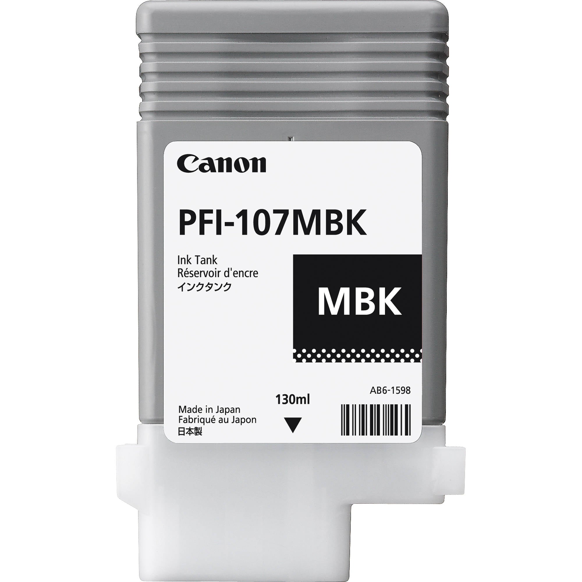 OEM Canon PFI107MBK Matte Black Ink Tank