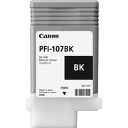 OEM Canon PFI107BK Black Ink Tank (130mL)