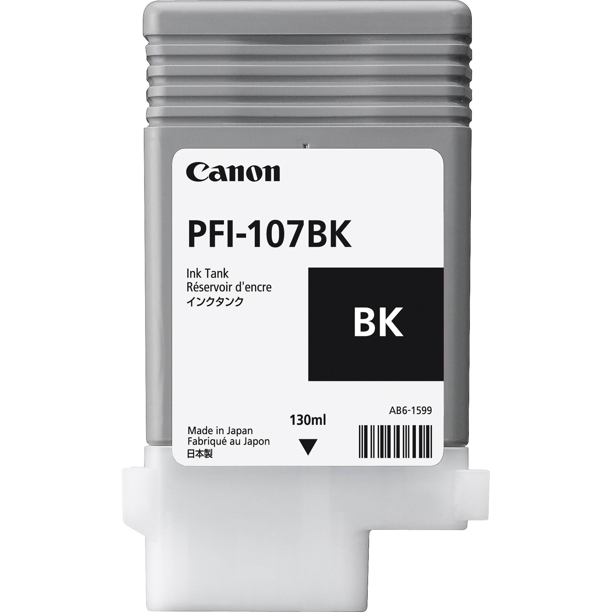 OEM Canon PFI107BK Black Ink Tank (130mL)