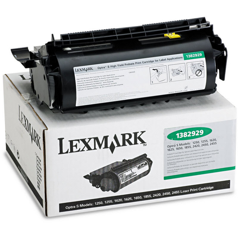 OEM Lexmark 1382929 Black Toner Cartridge (17,600 Pages)