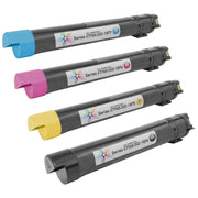 Set of 4 Compatible Dell 332-1874 Toner Cartridges (Black, Cyan, Magenta, Yellow) (41,000 Pages)