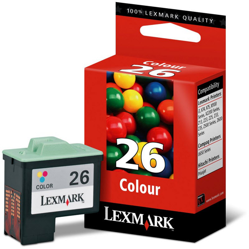OEM Lexmark 10N0026 Color Ink Cartridge (275 Pages)