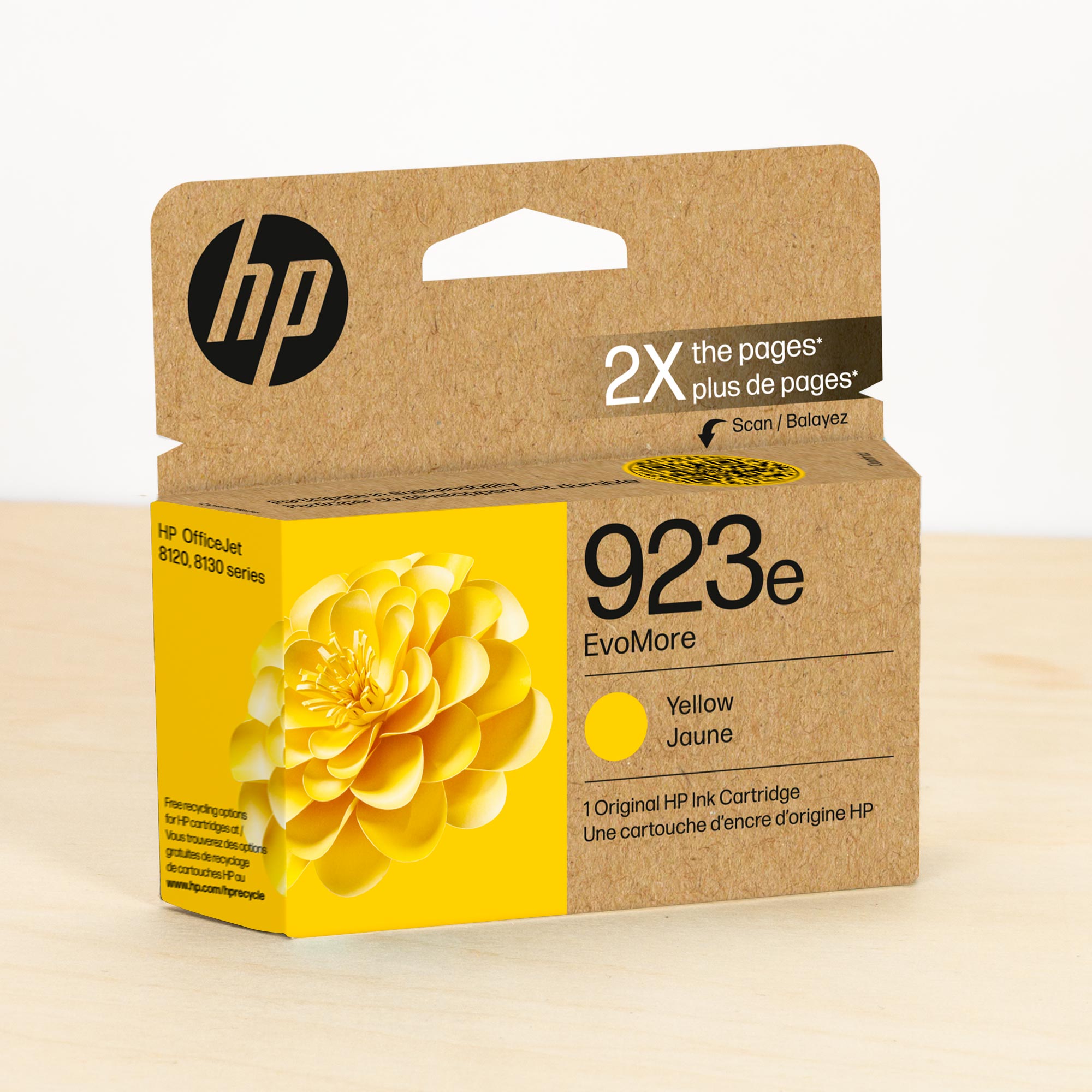 OEM HP 923e High Yield Yellow Ink Cartridge (800 Pages)