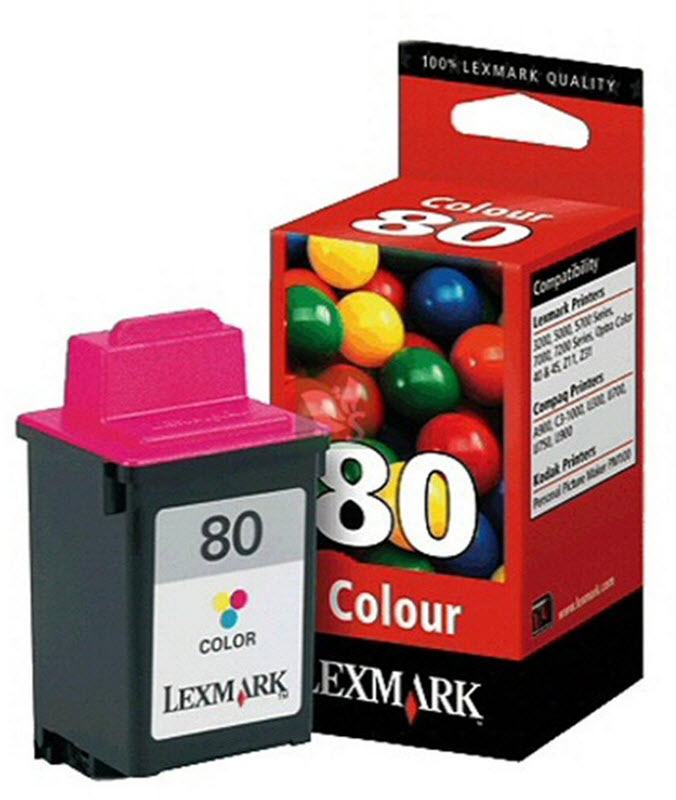 OEM Lexmark 12A1980 Color Ink Cartridge (275 Pages)