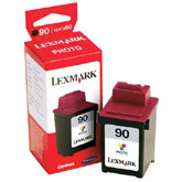 OEM Lexmark 12A1990 (#90) Photo Color Ink Cartridge (450 Pages)