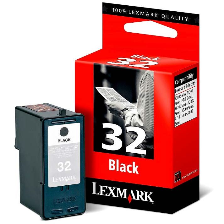 OEM Lexmark 18C0032 Black Ink Cartridge (200 Pages)