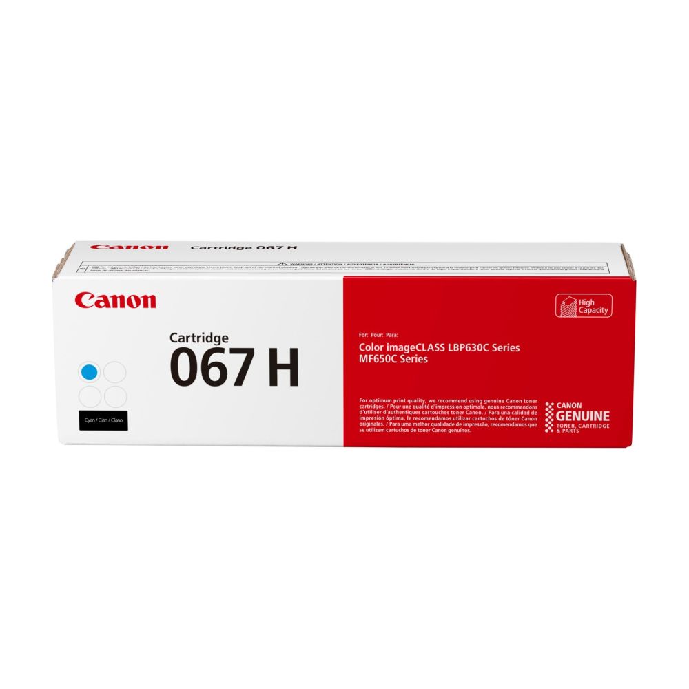 OEM Canon 067 H Cyan High Yield Toner Cartridge (2,350 Pages)