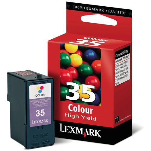 OEM Lexmark 18C0035 (#35) High Yield Color Ink Cartridge (475 Pages)