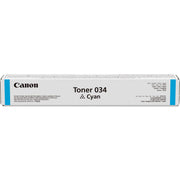 OEM Canon 034 Cyan Toner Cartridge (7,300 Pages)