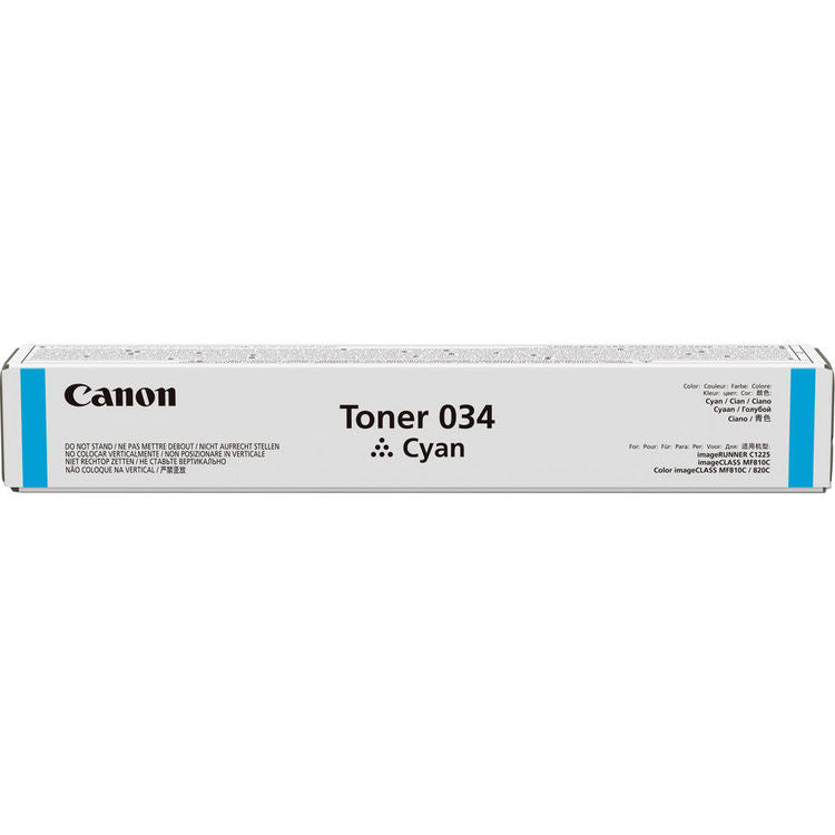OEM Canon 034 Cyan Toner Cartridge (7,300 Pages)