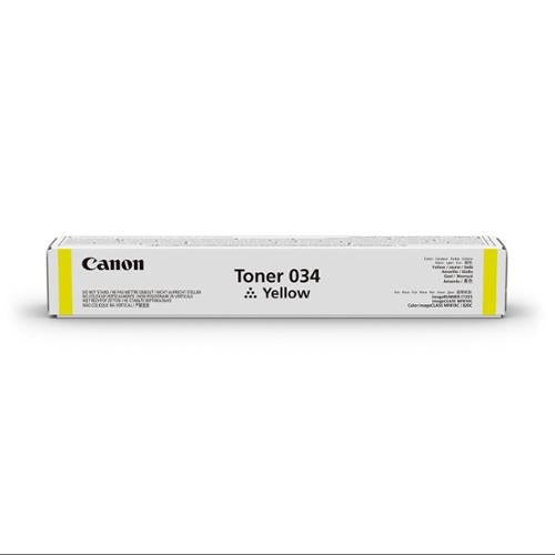 OEM Canon 034 Yellow Toner Cartridge (7,300 Pages)