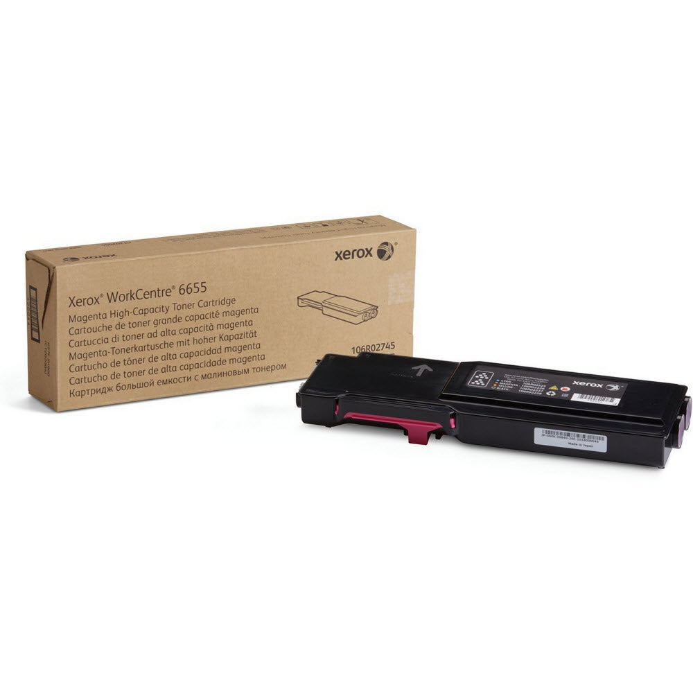 OEM Xerox 106R02745 Magenta High Capacity Toner Cartridge (7,500 Pages)