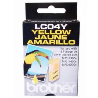 OEM Brother LC04Y Yellow Ink Cartridge (410 Pages)