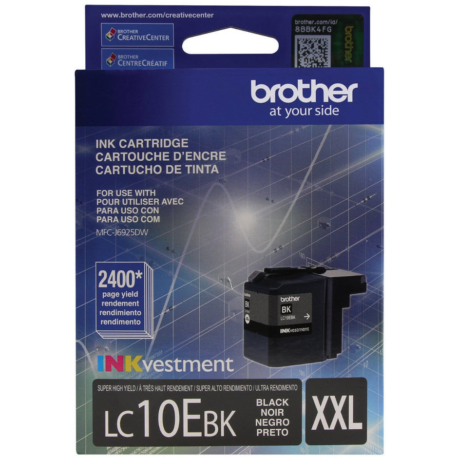 OEM Brother LC10EBK Black Ink Cartridge (2,400 Pages)