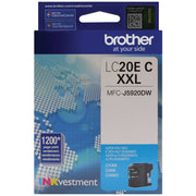 OEM Brother LC20EC EHY Cyan Ink Cartridge (1,200 Pages)