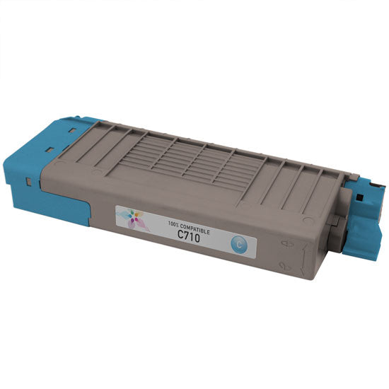 Compatible Okidata 43866103 Cyan Laser Toner Cartridge (11,500 Pages)