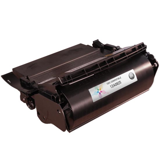 Remanufactured Lexmark 12A0825 Black Laser Toner Cartridge (23,000 Pages)