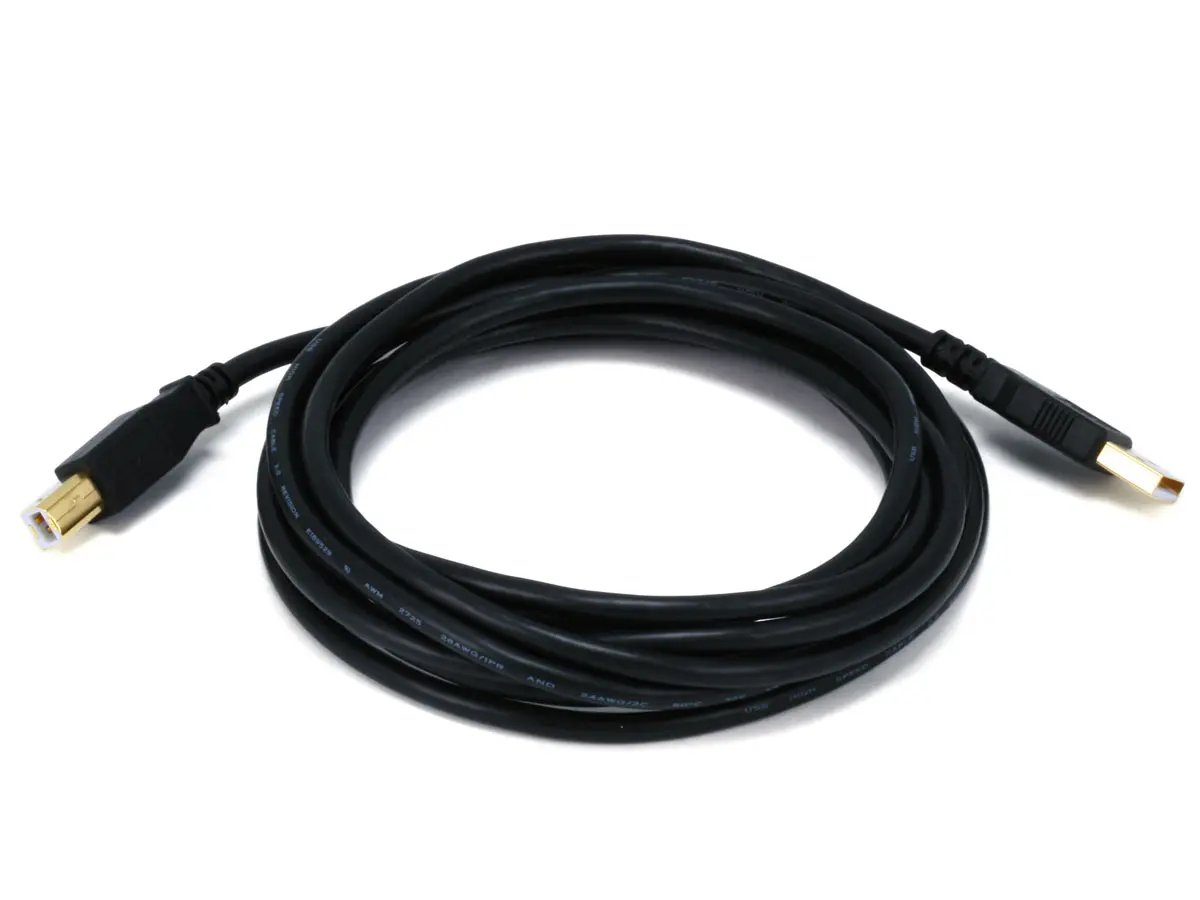 OEM USB 2.0 Male to USB-B Male Printer Cable, 10 Foot