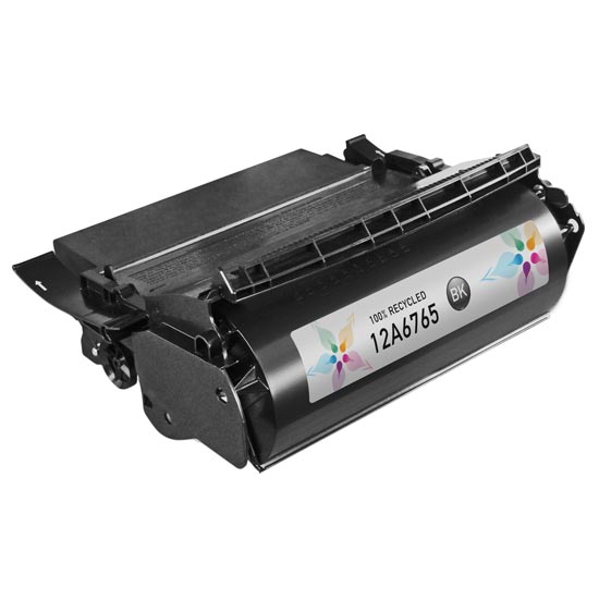 Remanufactured Lexmark 12A6765 Black Laser Toner Cartridge (30,000 Pages)