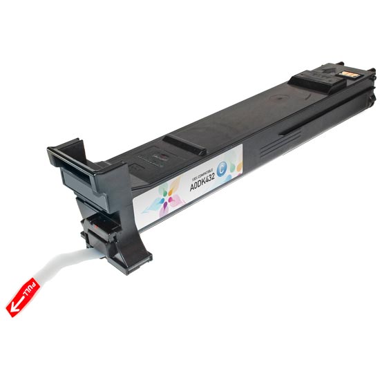 Compatible Konica-Minolta A0DK432 High-Yield Cyan Toner Cartridge (8,000 Pages)