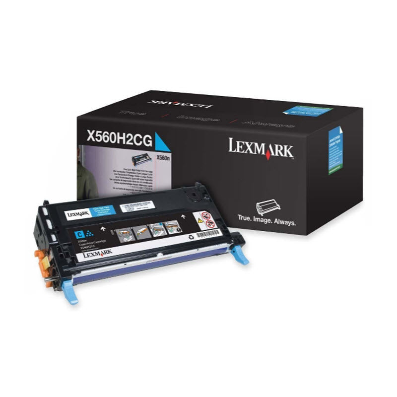 OEM Lexmark X560H2CG Cyan Toner Cartridge (10,000 Pages)