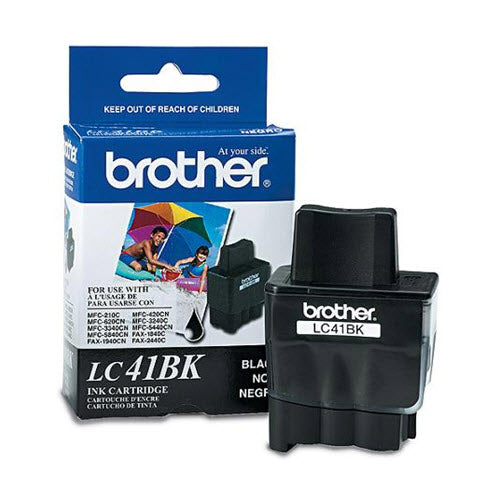 OEM Brother LC41Bk Black Ink Cartridge (500 Pages)