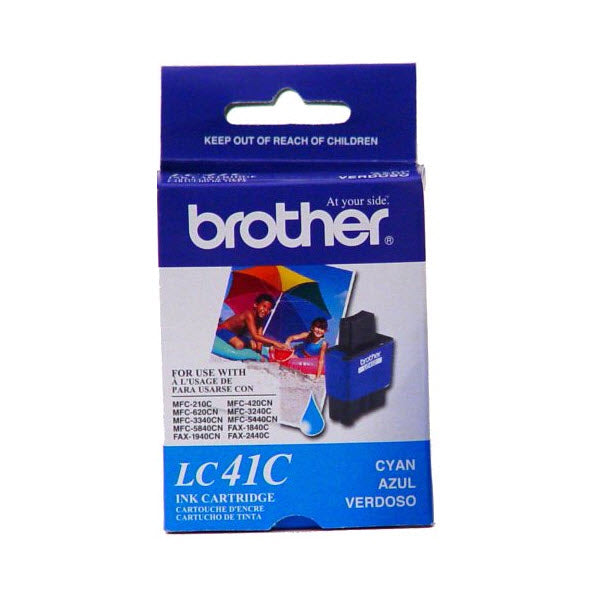OEM Brother LC41C Cyan Ink Cartridge (400 Pages)
