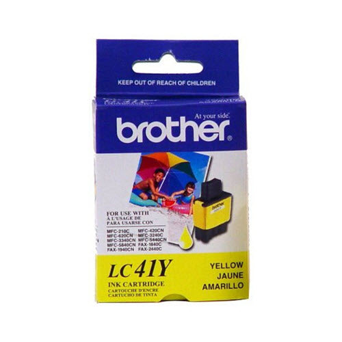 OEM Brother LC41Y Yellow Ink Cartridge (400 Pages)