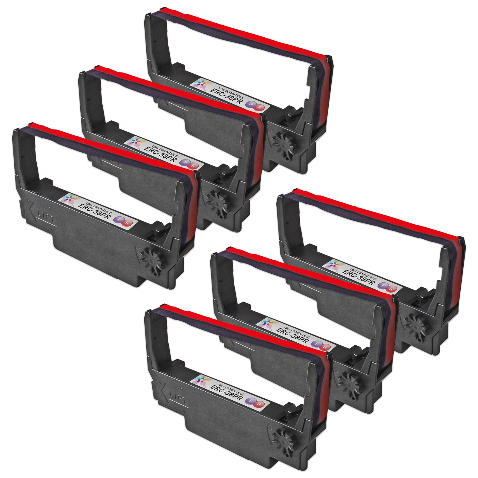 Compatible Epson ERC-38PR Purple/Red Ribbon