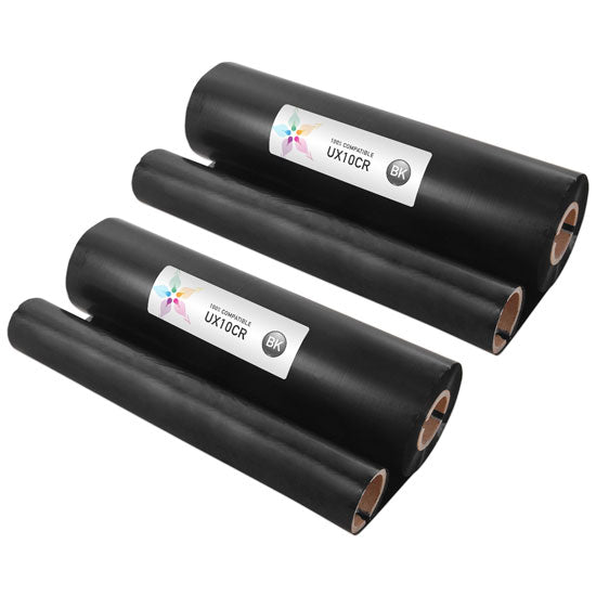 Compatible Sharp UX-10CR Black Fax Thermal Refill Rolls (2 Pack, 660 Pages)